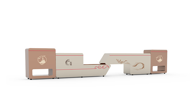 广场休闲隔离组合座椅花箱