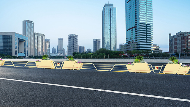 春暖花开花箱护栏