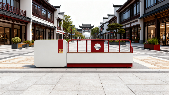 商业街区不锈钢花箱