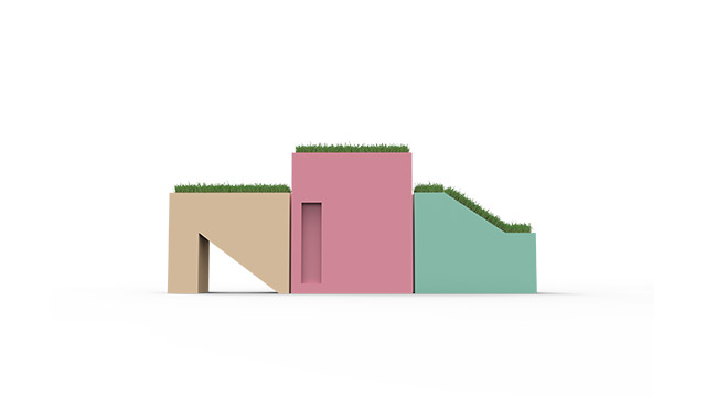 童年趣味异形花箱