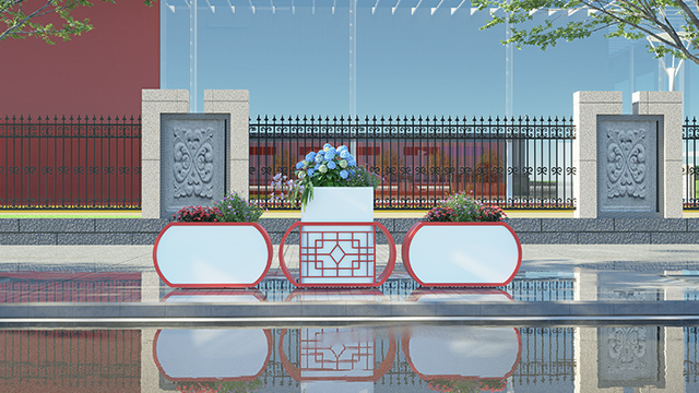 鸿运艺术组合花箱