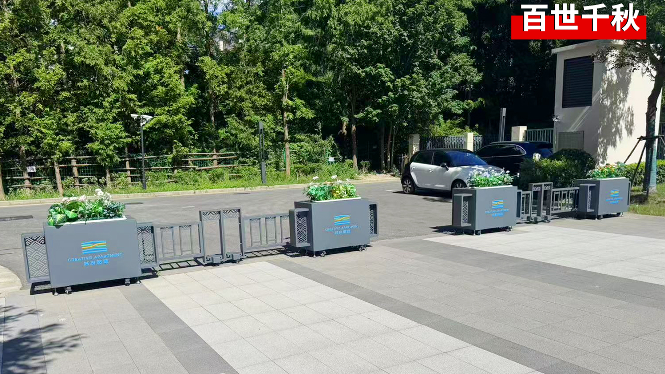 机非隔离不锈钢户外发光花箱