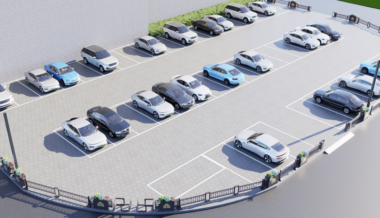 朐阳门景区停车场焕然一新：移动花箱护栏破解“停车难、体验差”困局