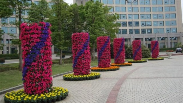 半圆形组合蓄水花盆