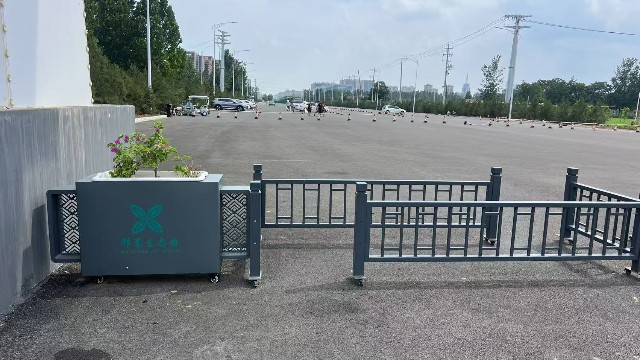 花箱护栏“绘”出邢襄生态新景——邢台襄都区邢襄生态园案例