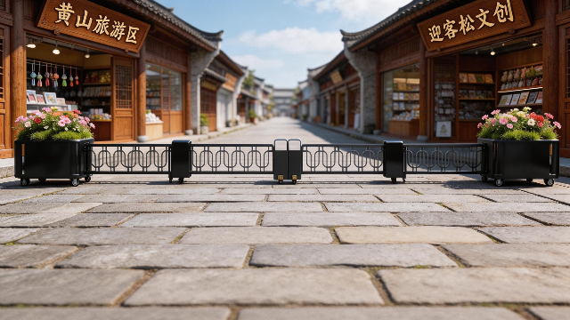 智慧监测发光花箱护栏