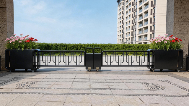 智慧监测发光花箱护栏