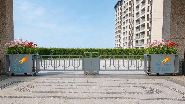 智慧监测发光花箱护栏