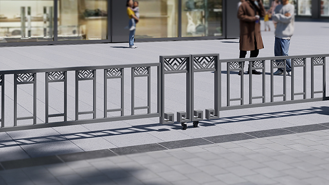 不锈钢伸缩护栏花箱