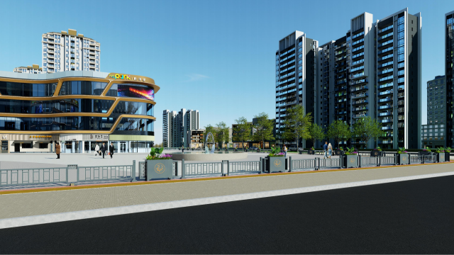 不锈钢伸缩护栏花箱