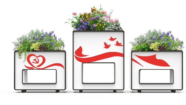 道路组合花箱