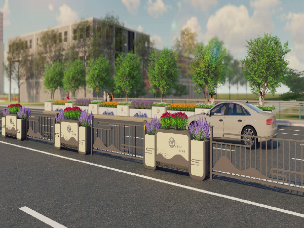 中央道路花箱隔离