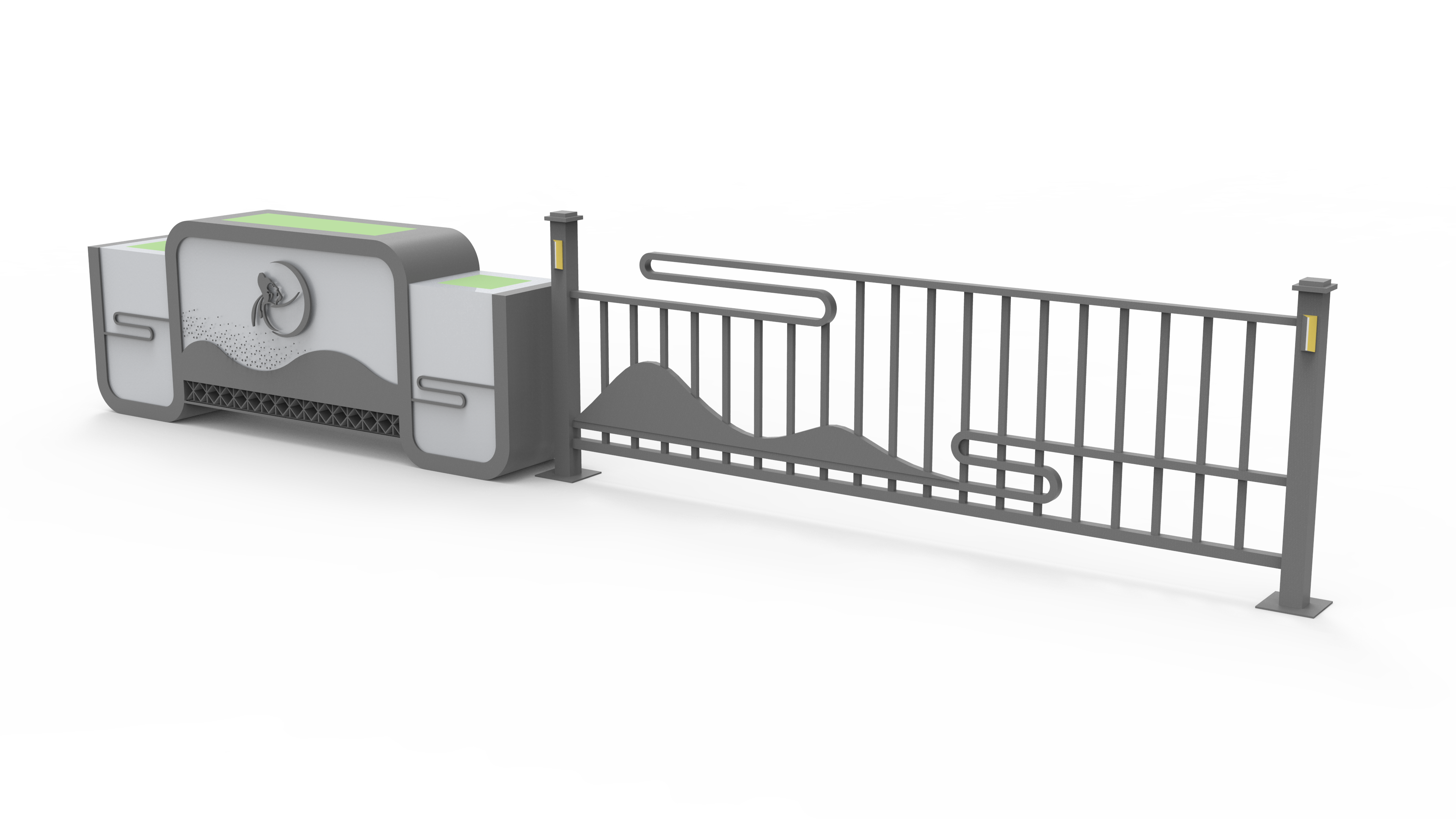 可移动伸缩花箱护栏【山水轻勾尊享版】