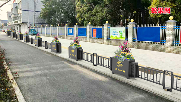 市政道路周围隔离花箱护栏