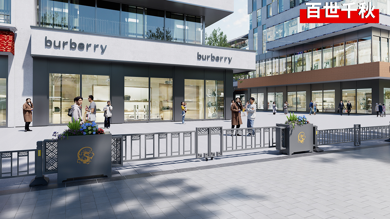 镀锌钢花箱伸缩护栏